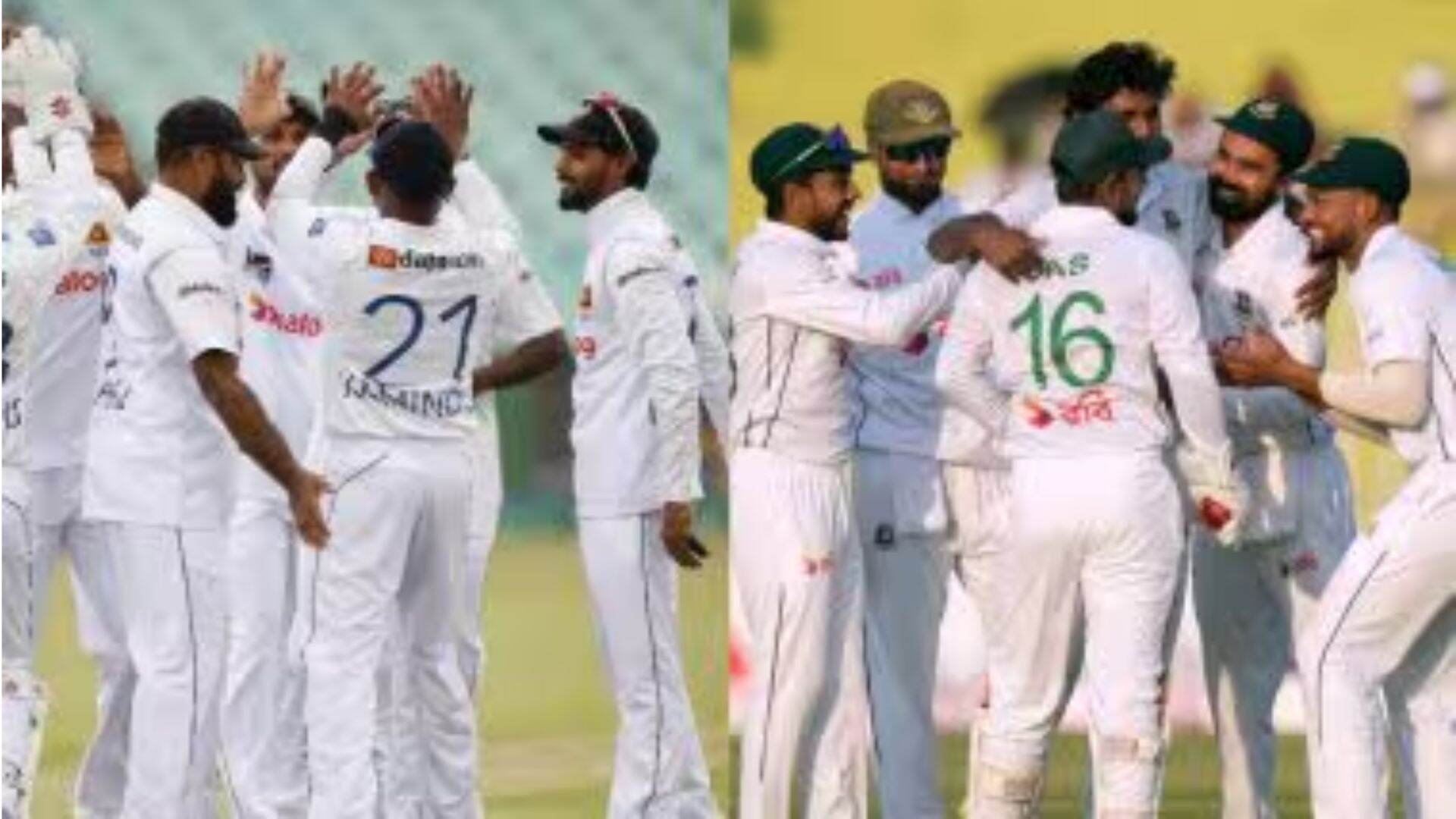 SL vs BAN 1st Test 2025 Day 1 Scorecard, Tea Break: बांगलादेशची फलंदाजी ढासळली, 144 धावांवर 5 विकेट पडल्या; श्रीलंकेच्या गोलंदाजांचा धुमाकूळ